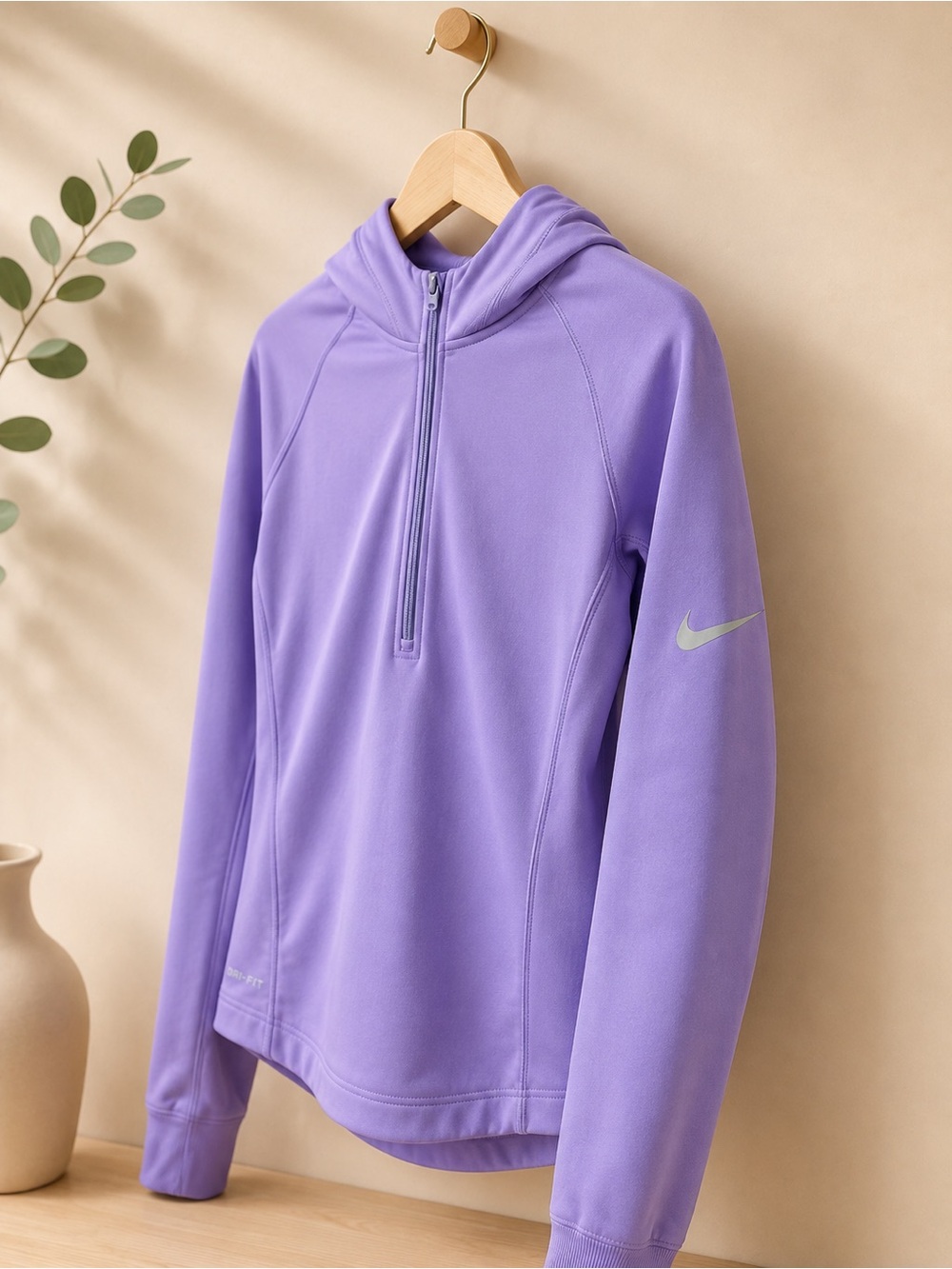 Nike Purple Half-Zip Women Hoodie Jacket ✨